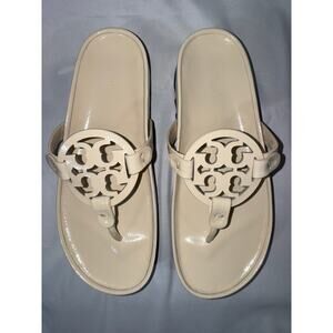 NWT: Tory Burch Miller Cloud Lug Sandal (New Cream / Perfect Black)